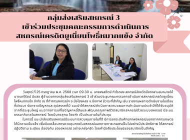กลุ่มส่งเสริมสหกรณ์ 3 เข้าร่วมประชุมคณะกรรมการดำเนินการ ... พารามิเตอร์รูปภาพ 6